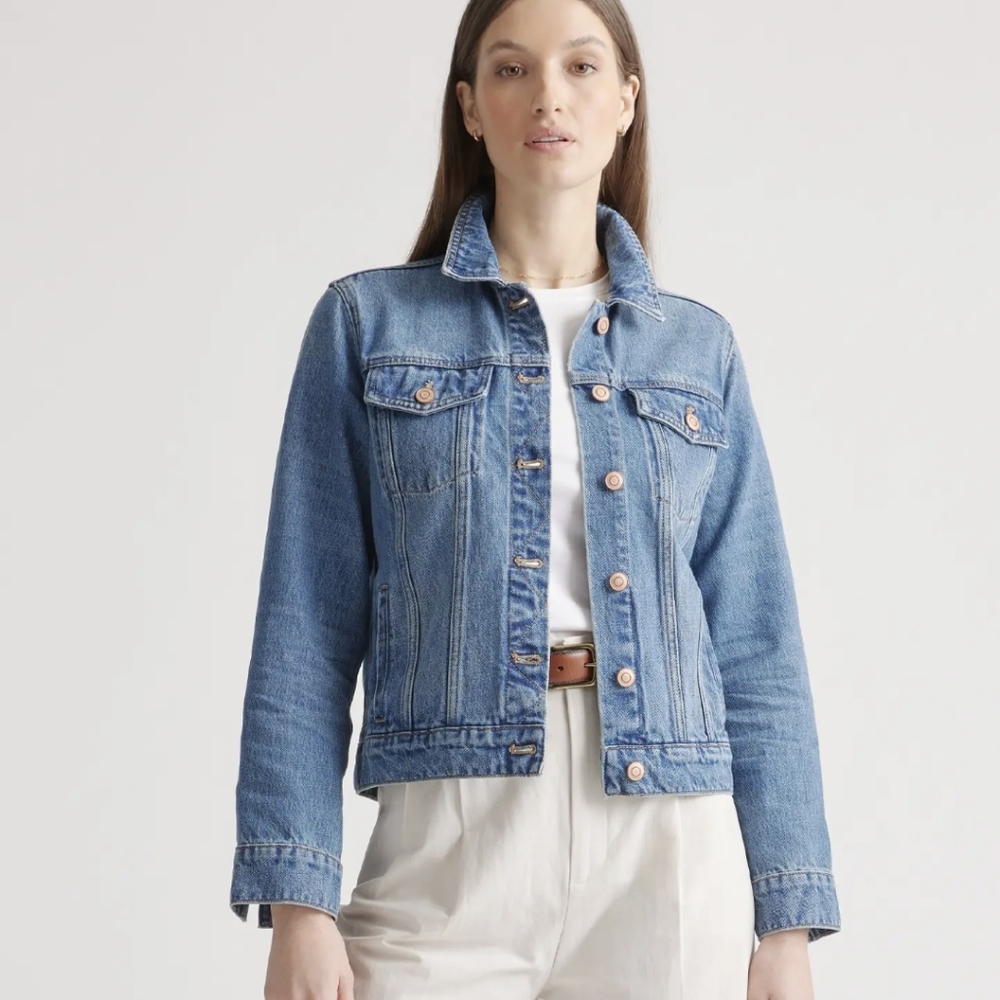 Quince Organic Cotton Denim Jacket